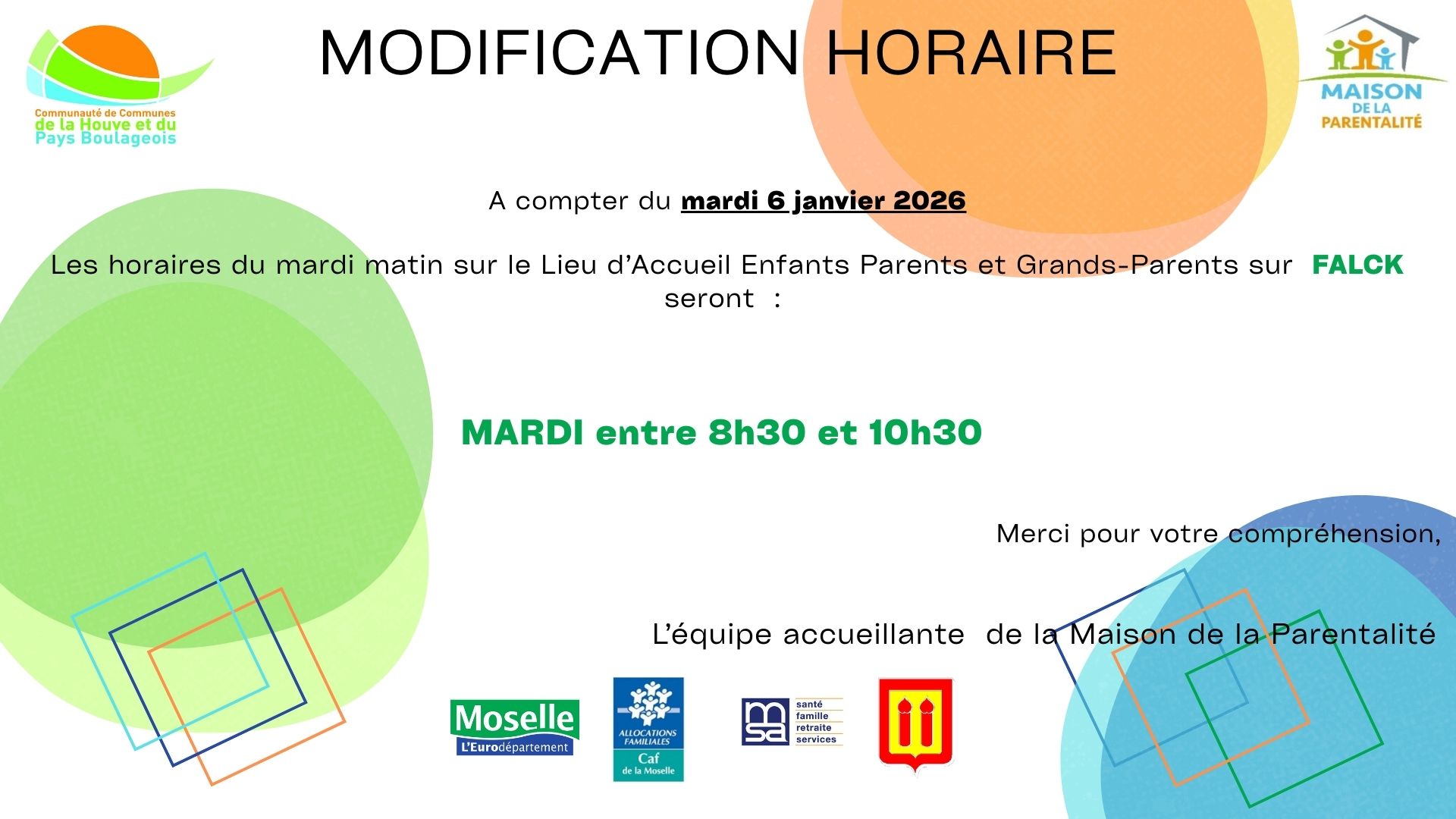 CCHPB Modif horaire FALCK 01 2026