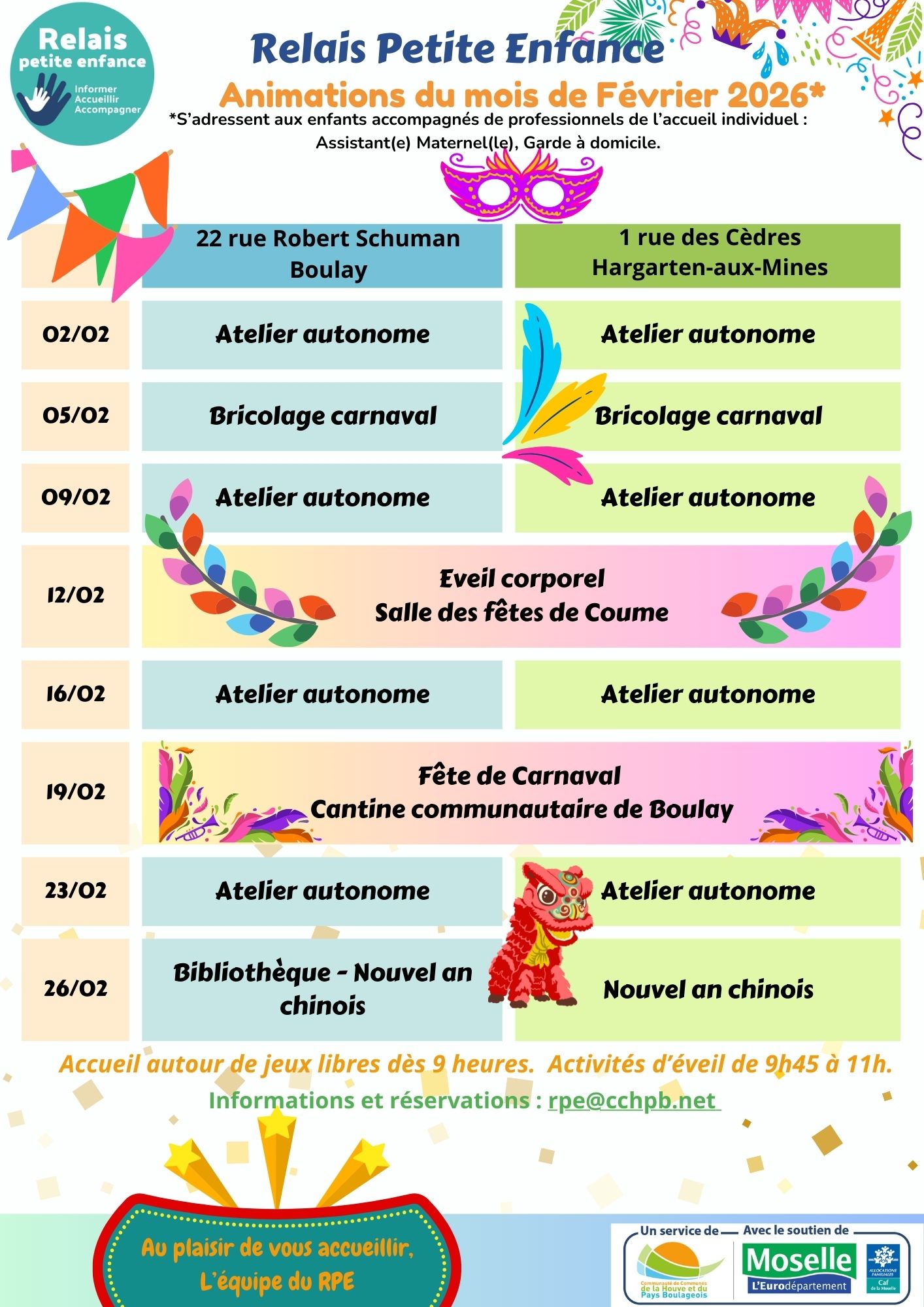 Programme février 2026